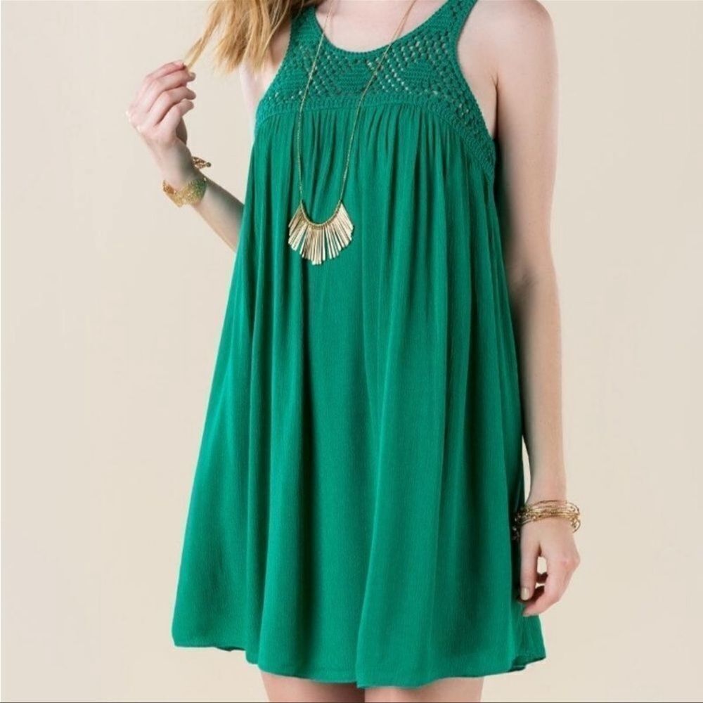 NWT! Francesca’s crochet mini sheath dress